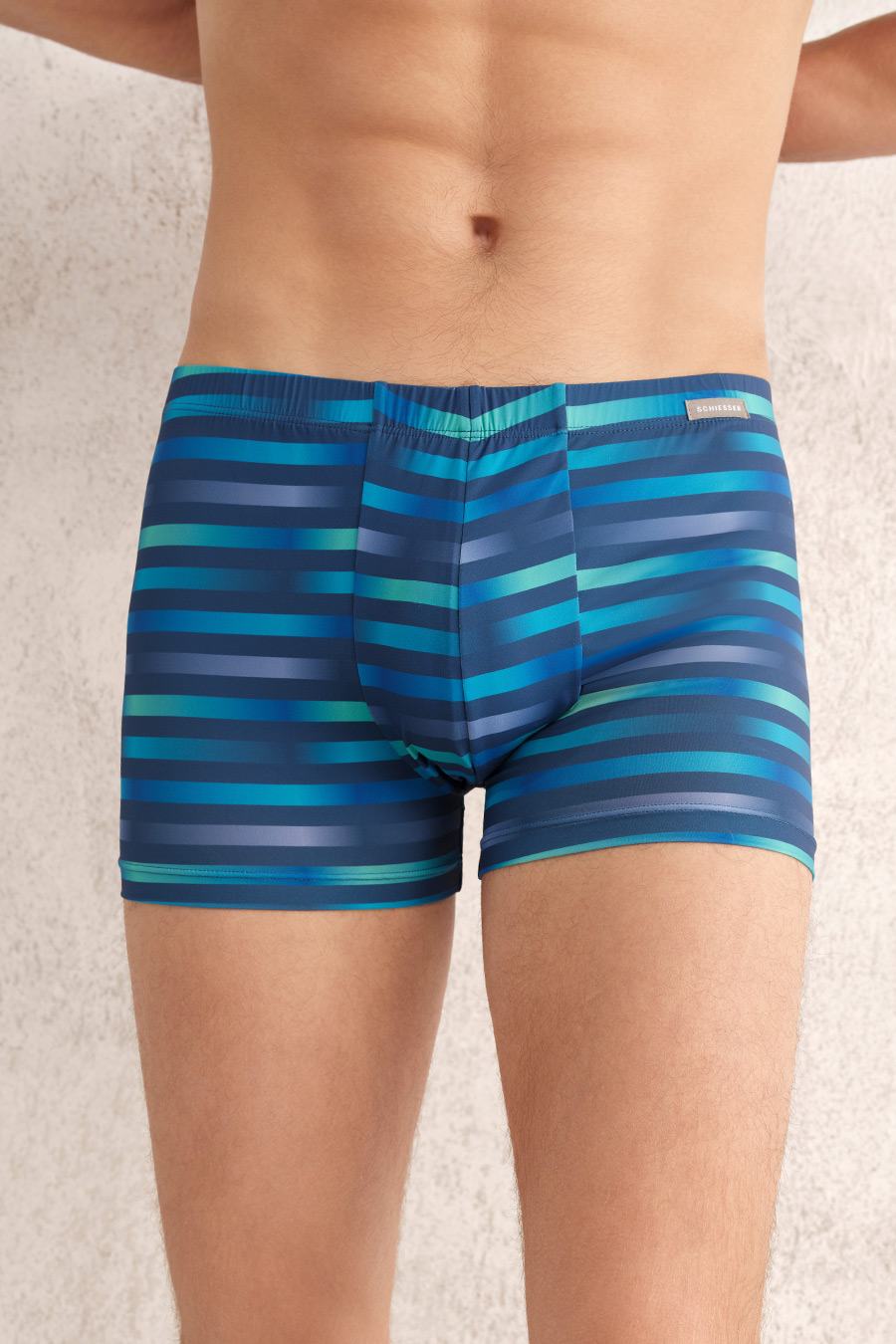 SCHIESSER Men's Viscose Cool-Sensed Breathable Mid-Rise Trunks