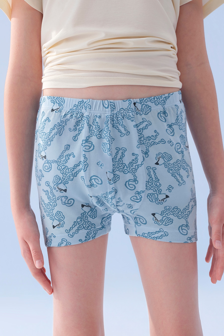 3条装SCHIESSER舒雅26早春新品男童大小童莫代尔潮酷小狗平角内裤