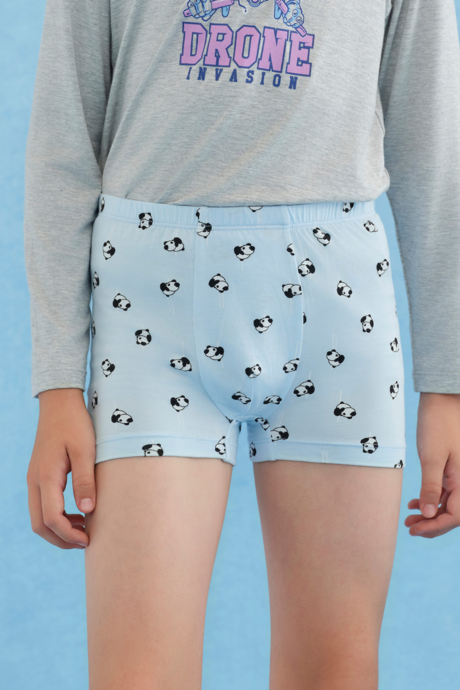 3條裝SCHIESSER舒雅25早秋新品男童大小童莫代爾熊貓印花平角內褲