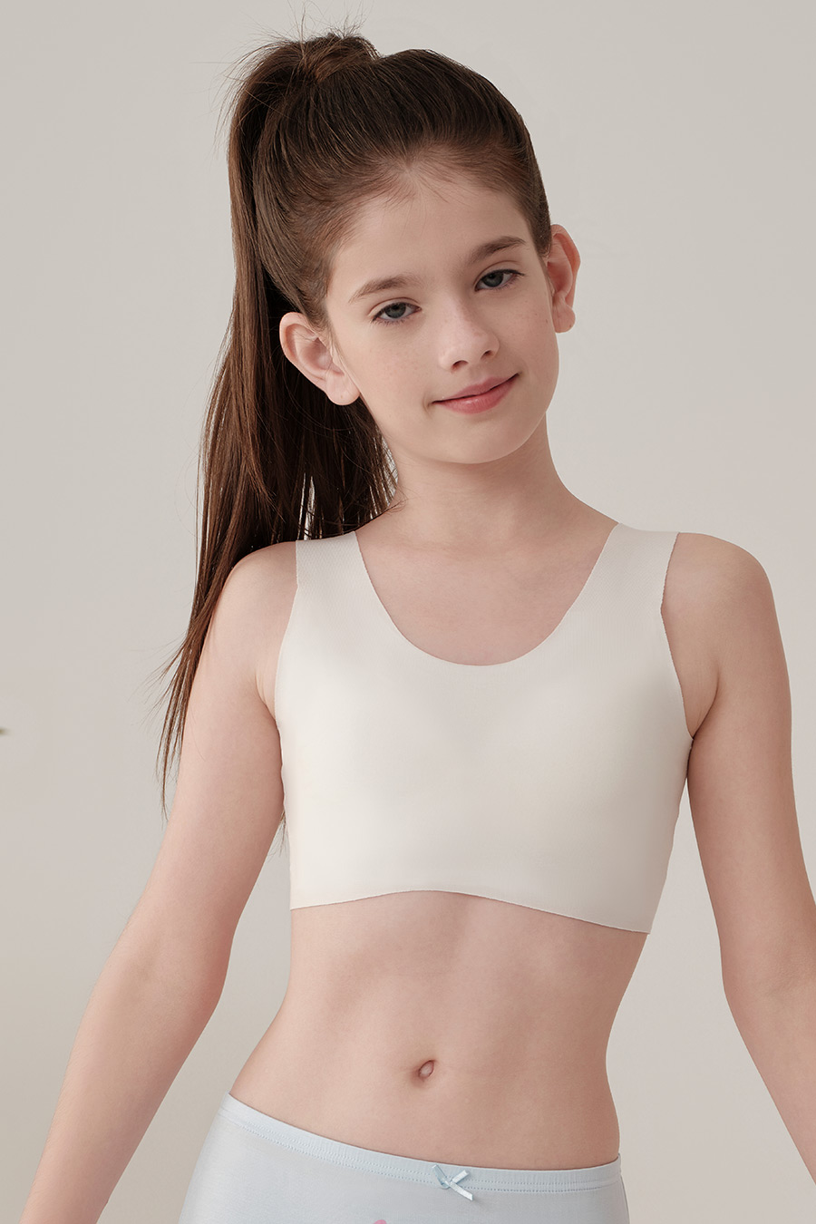 SCHIESSER舒雅25早秋新品中大童100S隨型裁無痕少女內衣女童文胸